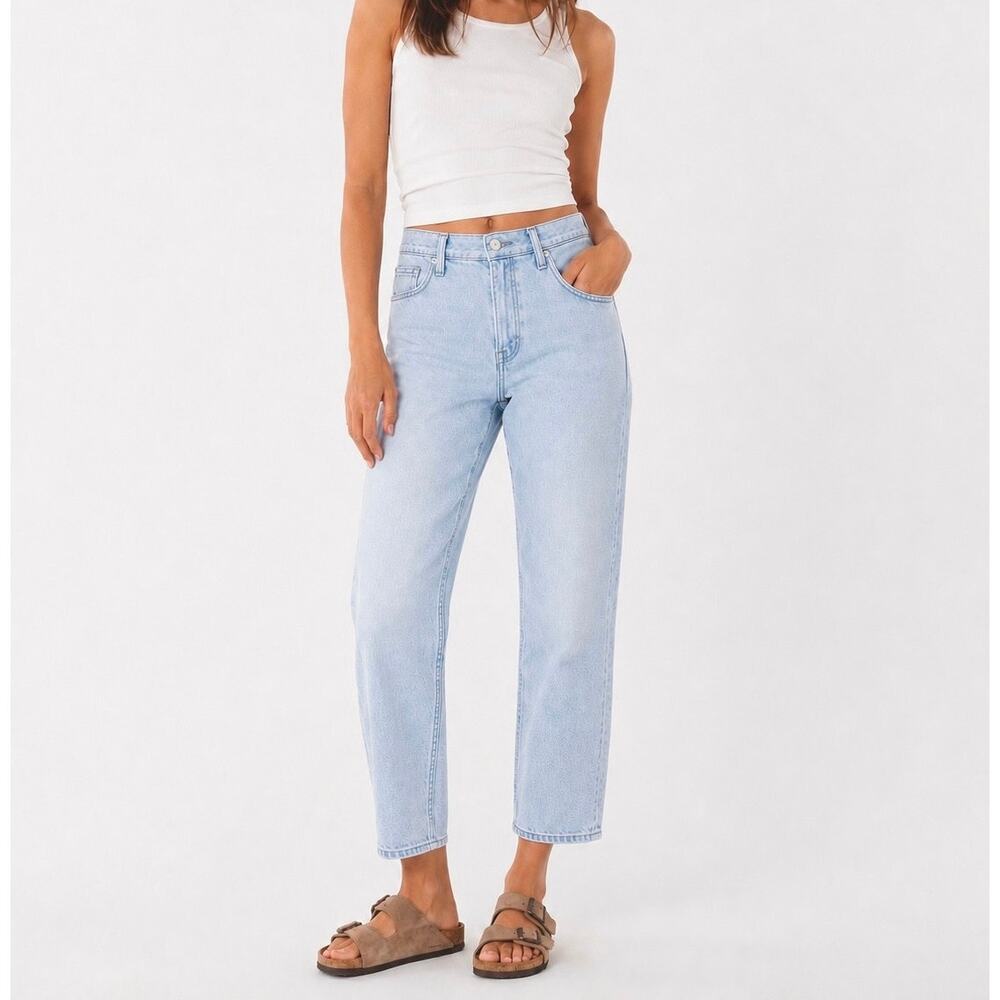 Mother SUPERIOR Tomcat Straight Leg Cropped Jeans size 25 Prize Pupil
